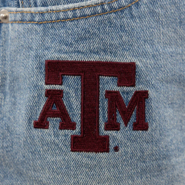 Texas A&M Hype & Vice Denim Patched Shorts - Image 3
