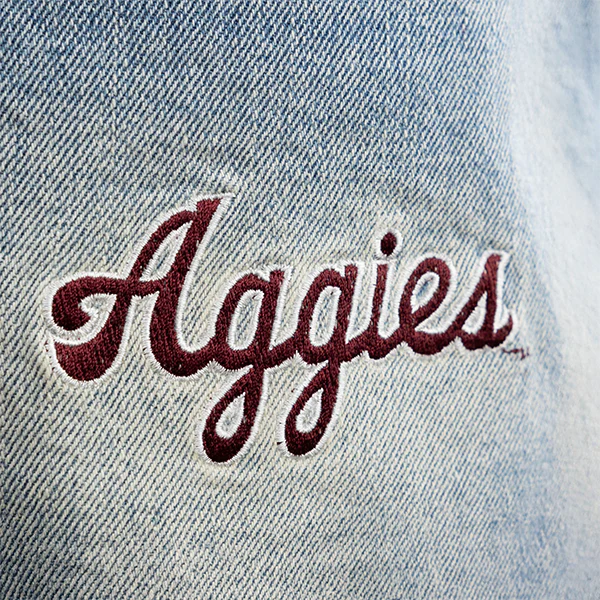 Texas A&M Hype & Vice Denim Patched Shorts - Image 4