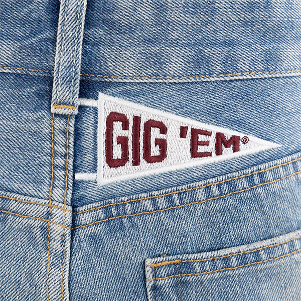 Texas A&M Hype & Vice Denim Patched Shorts - Image 5