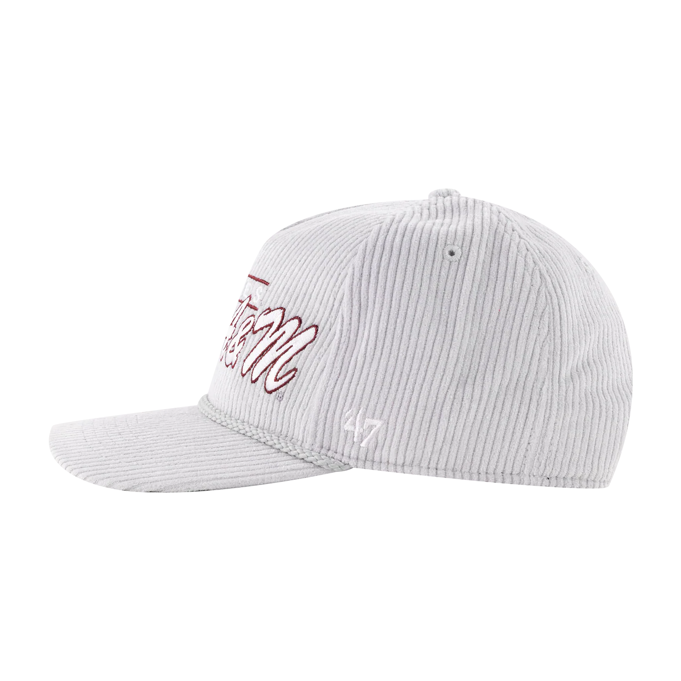 Texas A&M '47 Brand Gray Corduroy Hitch Cap - Image 3