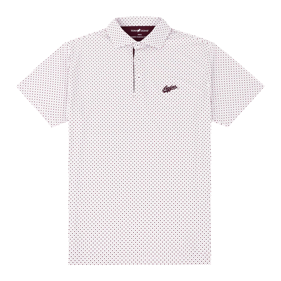 Texas A&M Aggies Horn Legend Diamond Pattern Polo