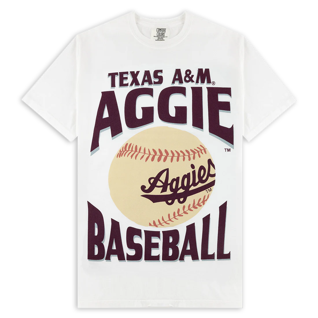 Texas A&M Aggies Large Baseball Print T-Shirt