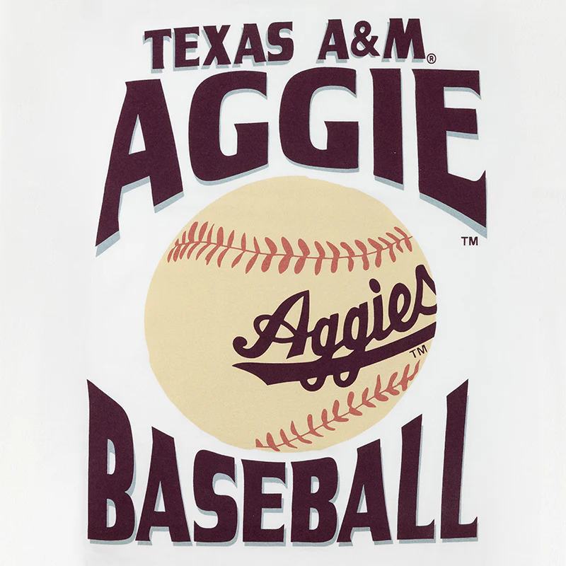 Texas A&M Aggies Large Baseball Print T-Shirt - Image 2