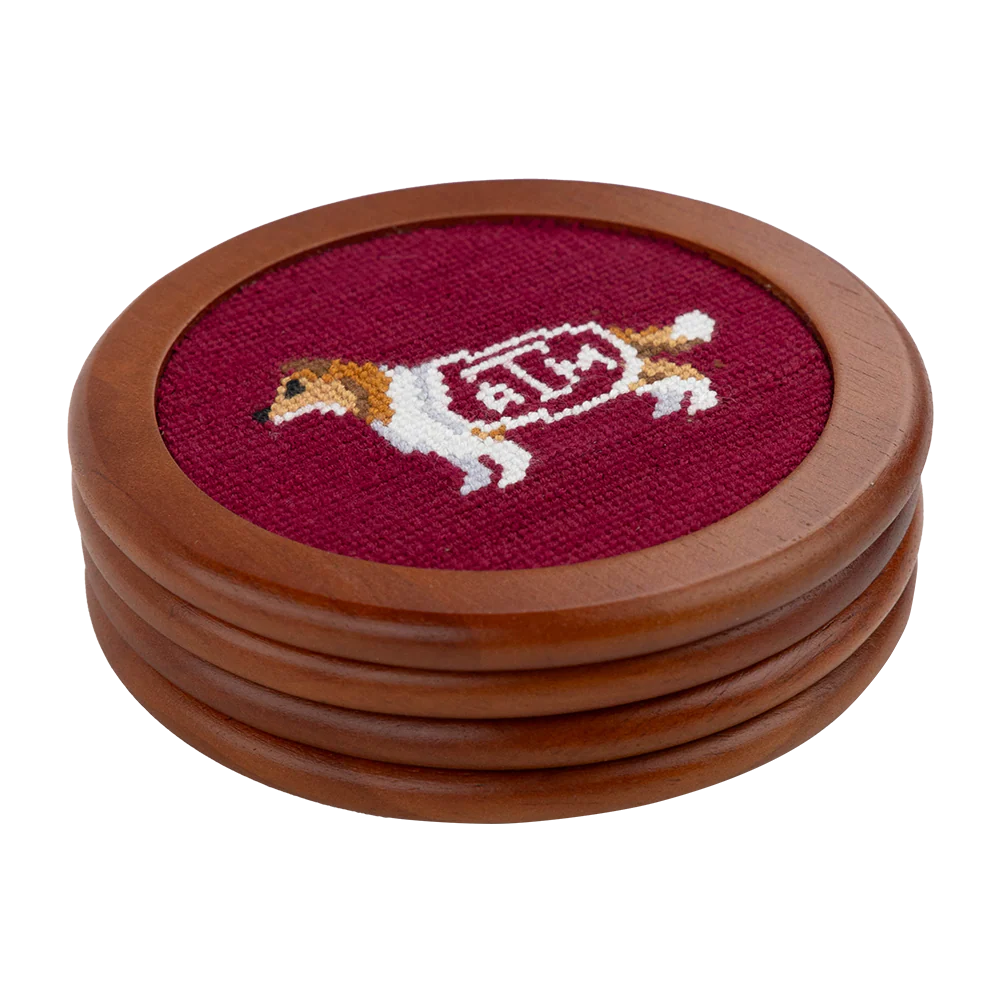 Texas A&M Aggies Maroon Coaster Set - Image 2