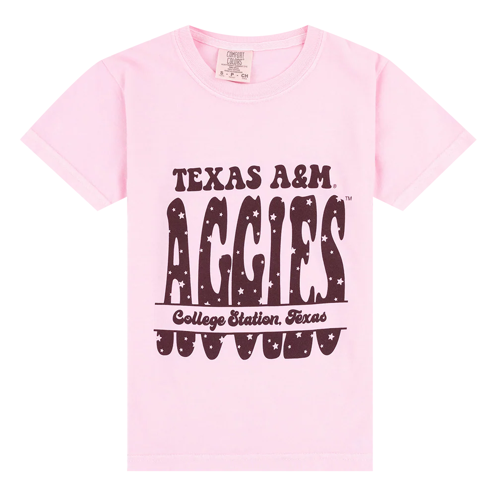 Texas A&M Aggies Pink Star Youth T-Shirt