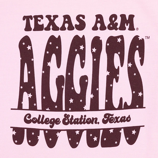 Texas A&M Aggies Pink Star Youth T-Shirt - Image 2