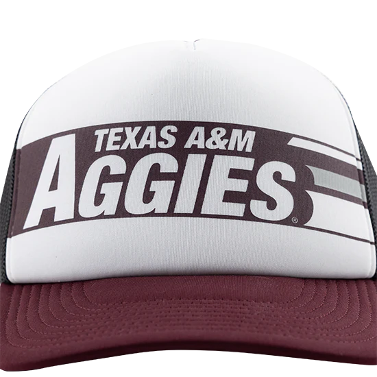 Texas A&M Aggies '47 Brand Stack Line Foam Trucker Hat - Image 2