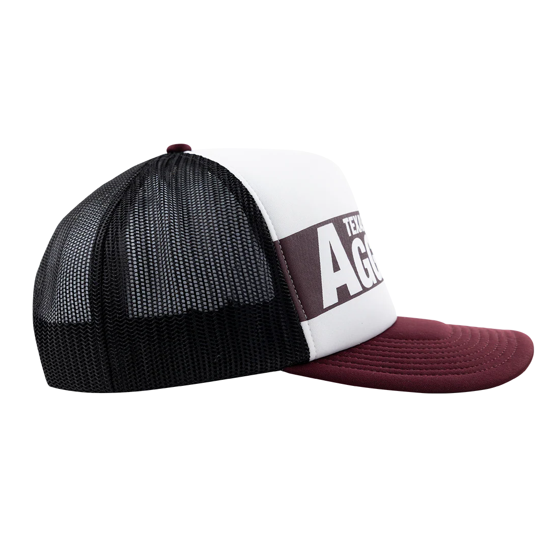 Texas A&M Aggies '47 Brand Stack Line Foam Trucker Hat - Image 3