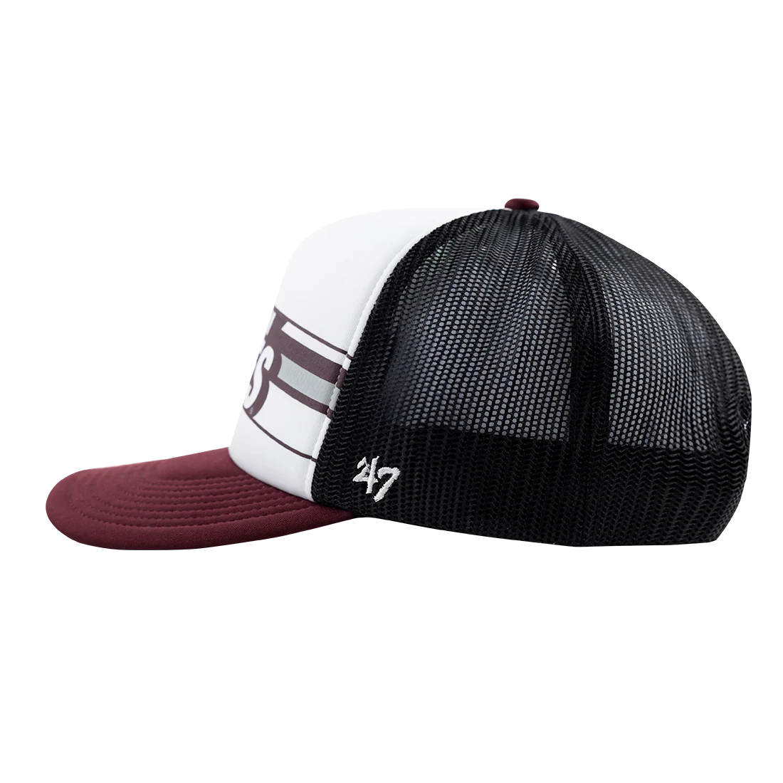 Texas A&M Aggies '47 Brand Stack Line Foam Trucker Hat - Image 4