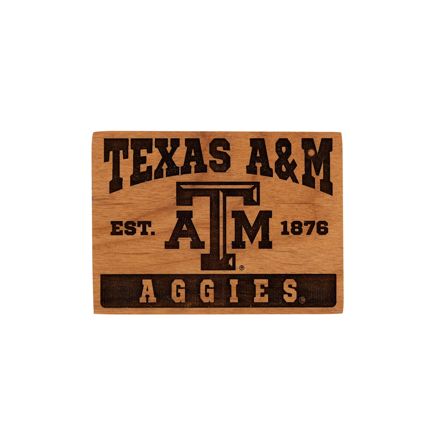 Texas A&M Aggies Timeless Etchings Wooden Magnet