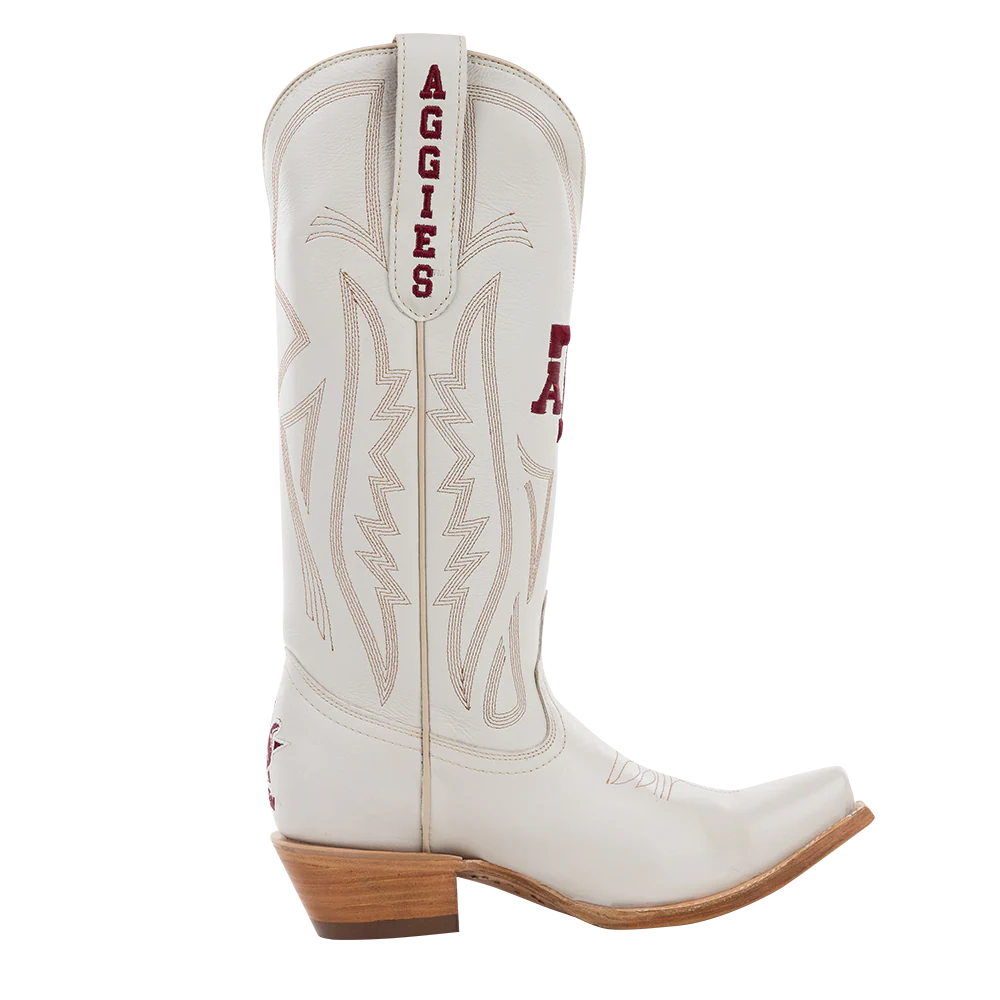 Texas A&M Aggies Women's Ivory Tall Boots - Image 7
