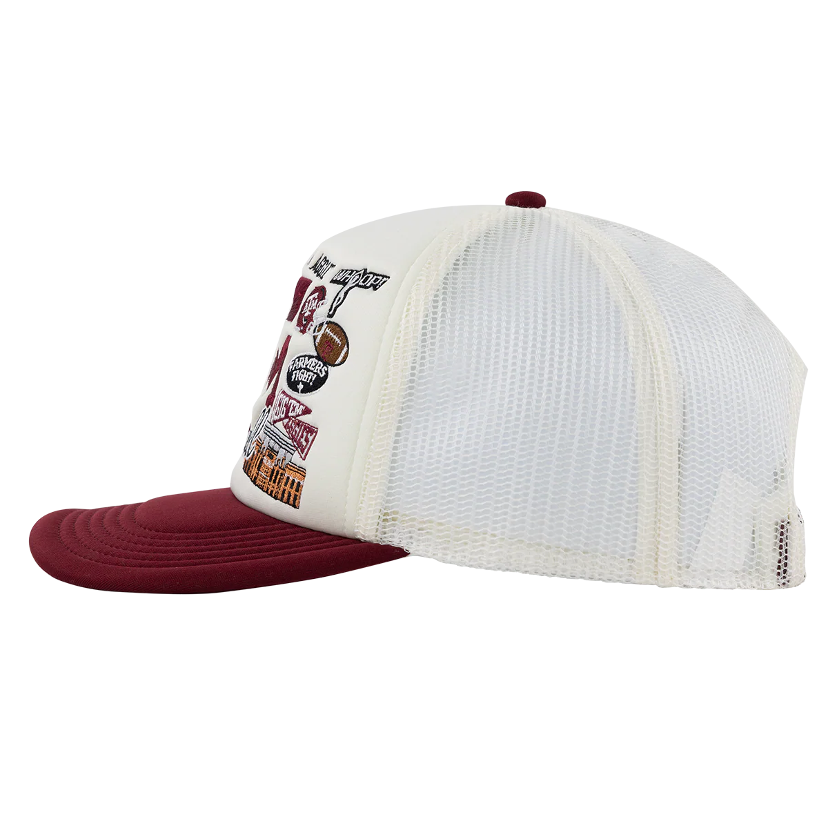 Texas A&M All Over Football Patch Hat - Image 3