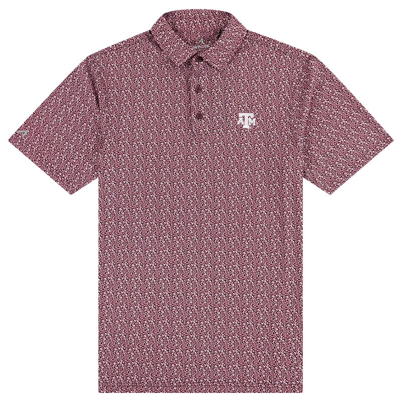 Texas A&M Antigua Botanic Polo - Maroon