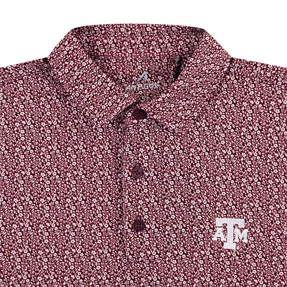 Texas A&M Antigua Botanic Polo - Maroon - Image 3