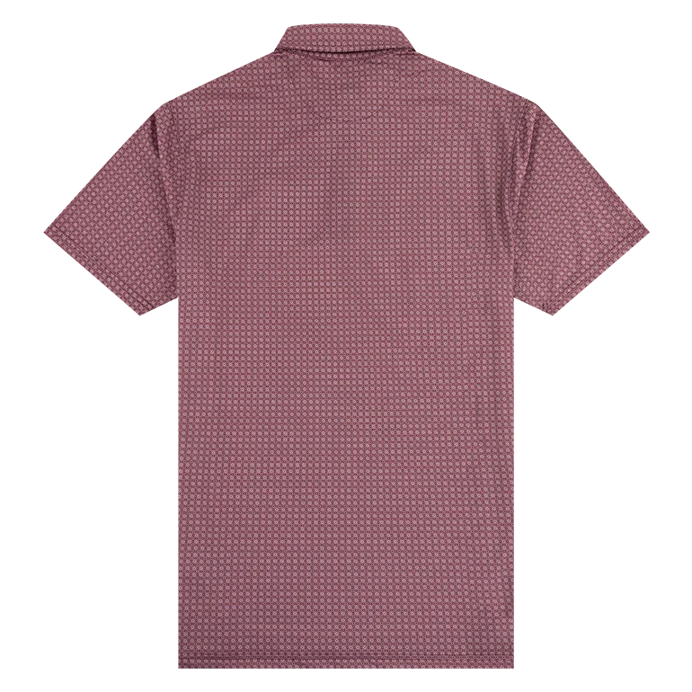 Texas A&M Antigua Mosaic Polo - Maroon - Image 2