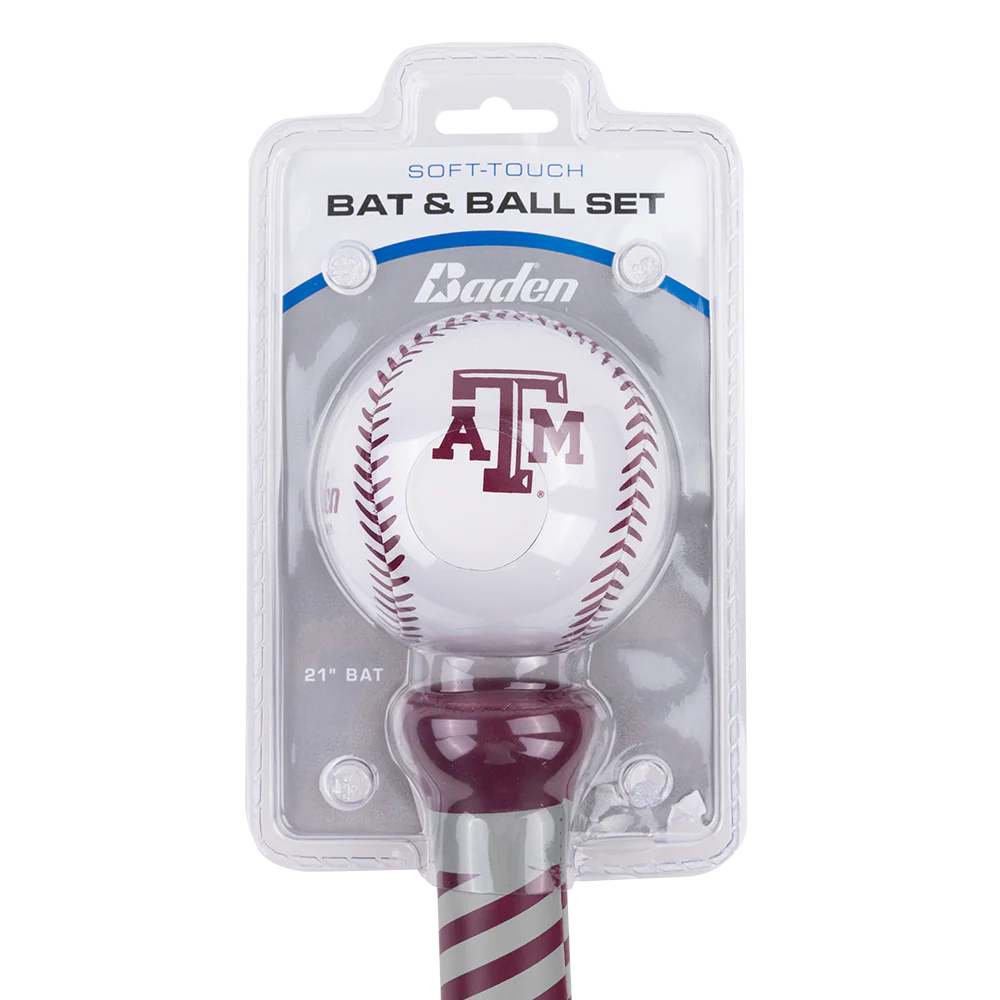 Texas A&M Baden Baseball Bat and Ball Set - Image 3
