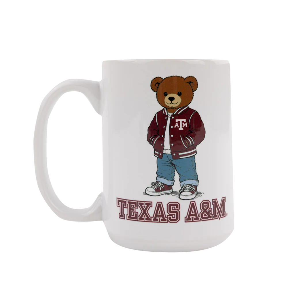 Texas A&M Bear Mug - White