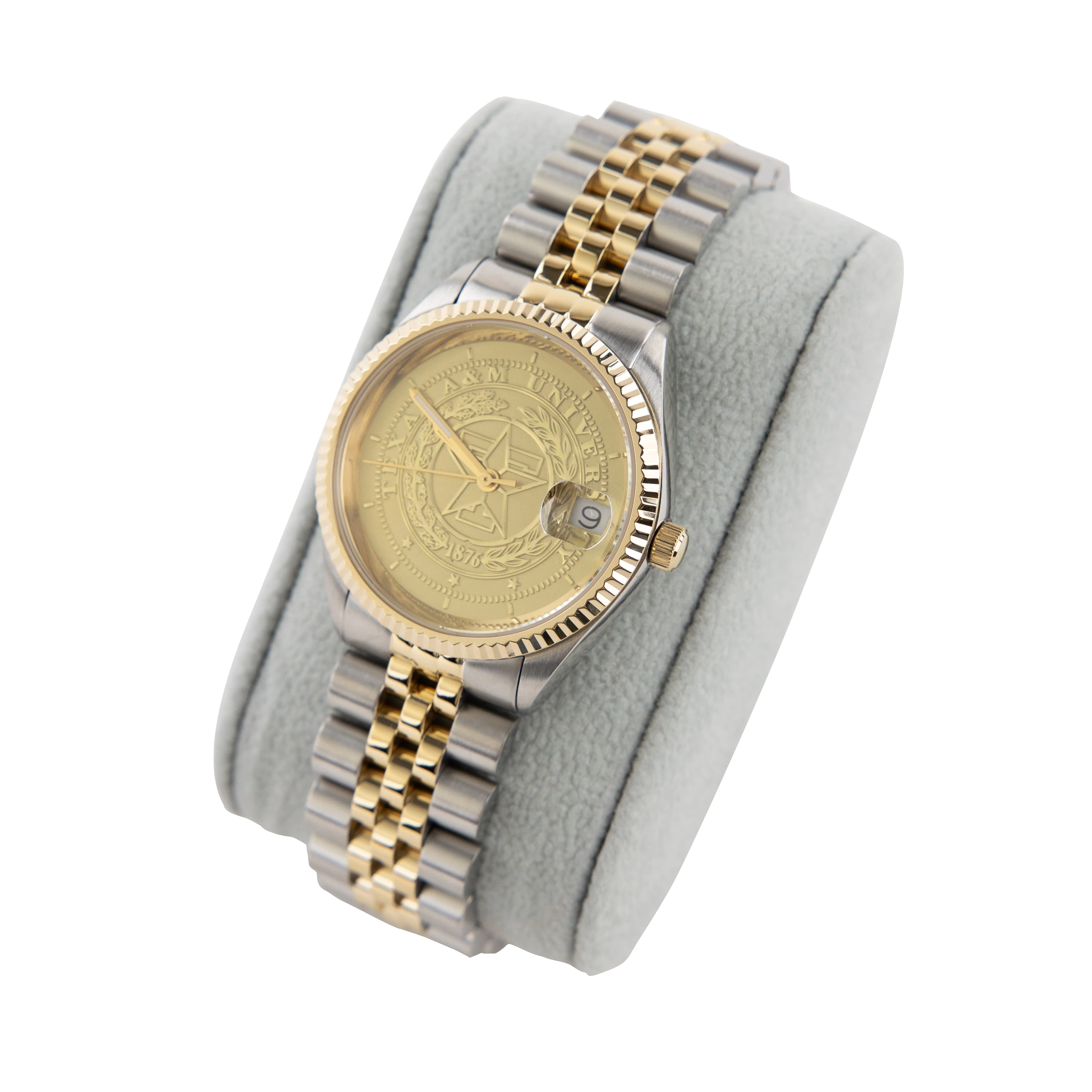 Texas A&M Belair Mens Two Tone Watch