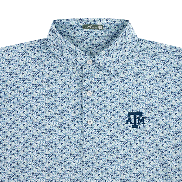 Texas A&M Blue Duck Camo Performance Polo - Image 2