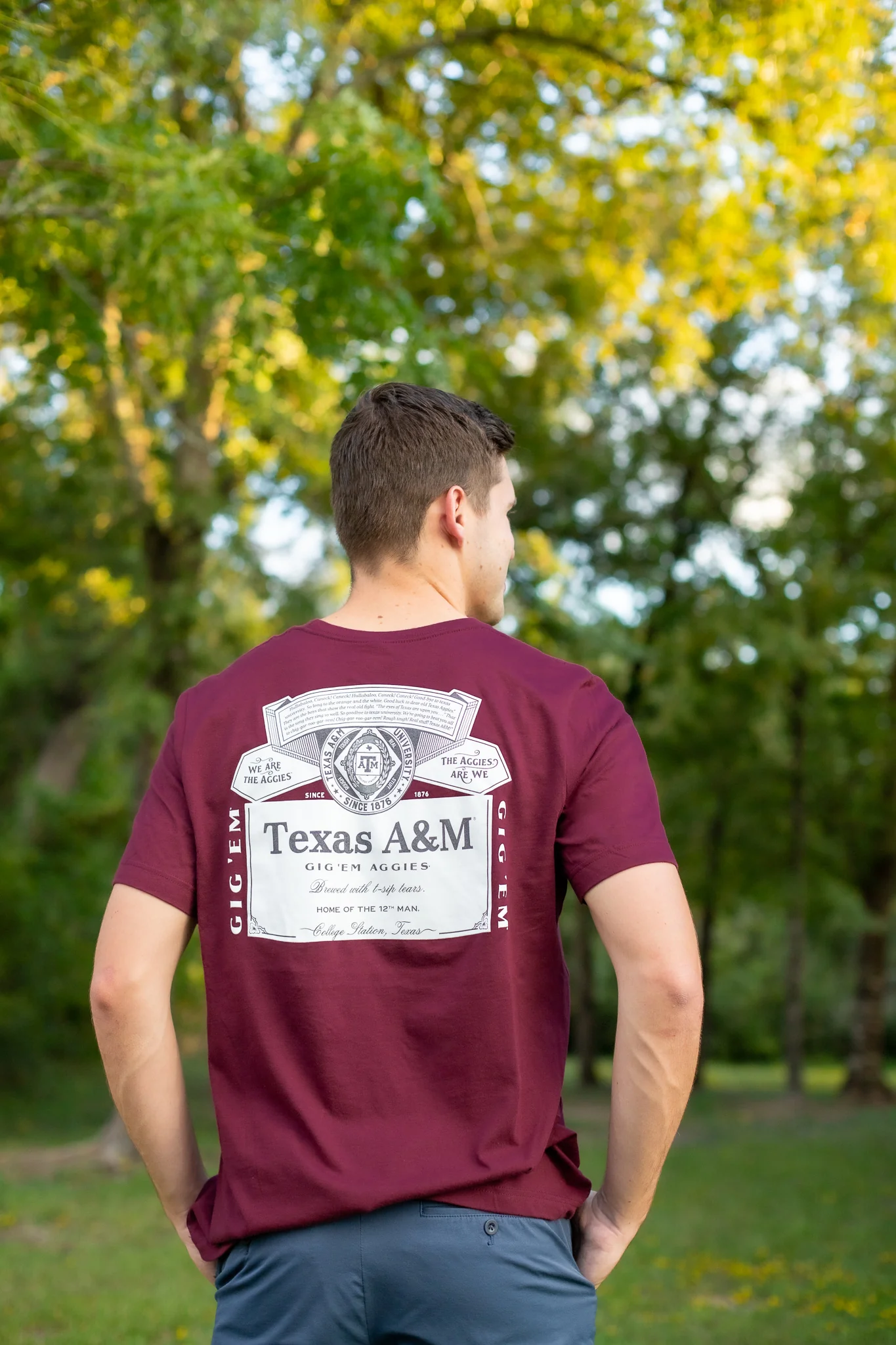 Texas A&M Brewed T-Sips Tears T-Shirt - Image 2