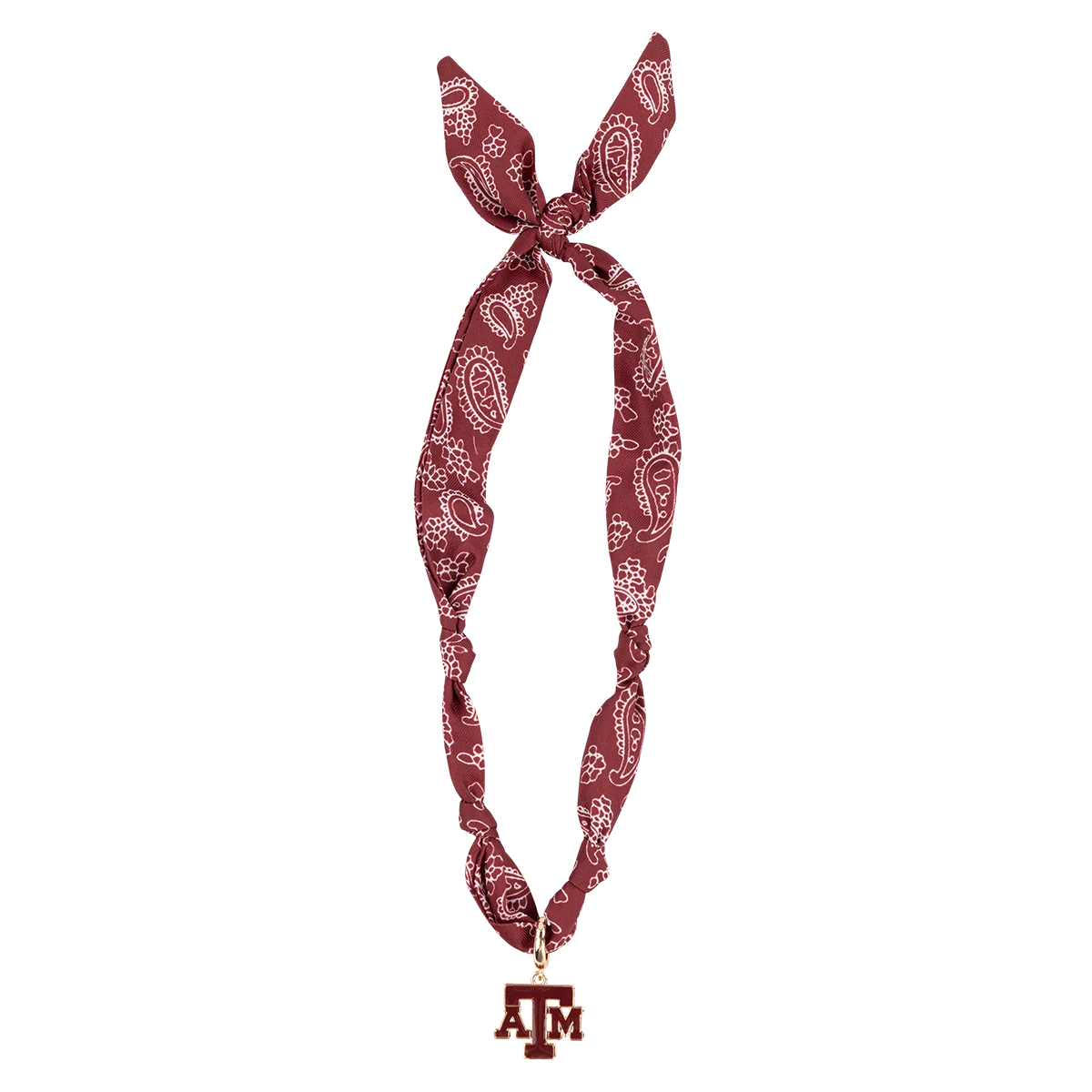 Texas A&M CANVAS Logo Bandana Scarf Necklace