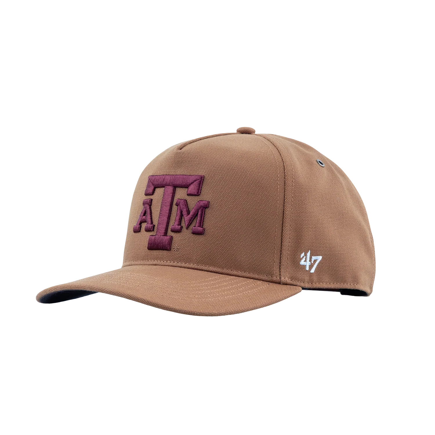 Texas A&M Carhartt 6 Panel Adjustable Hat - Brown - Image 5