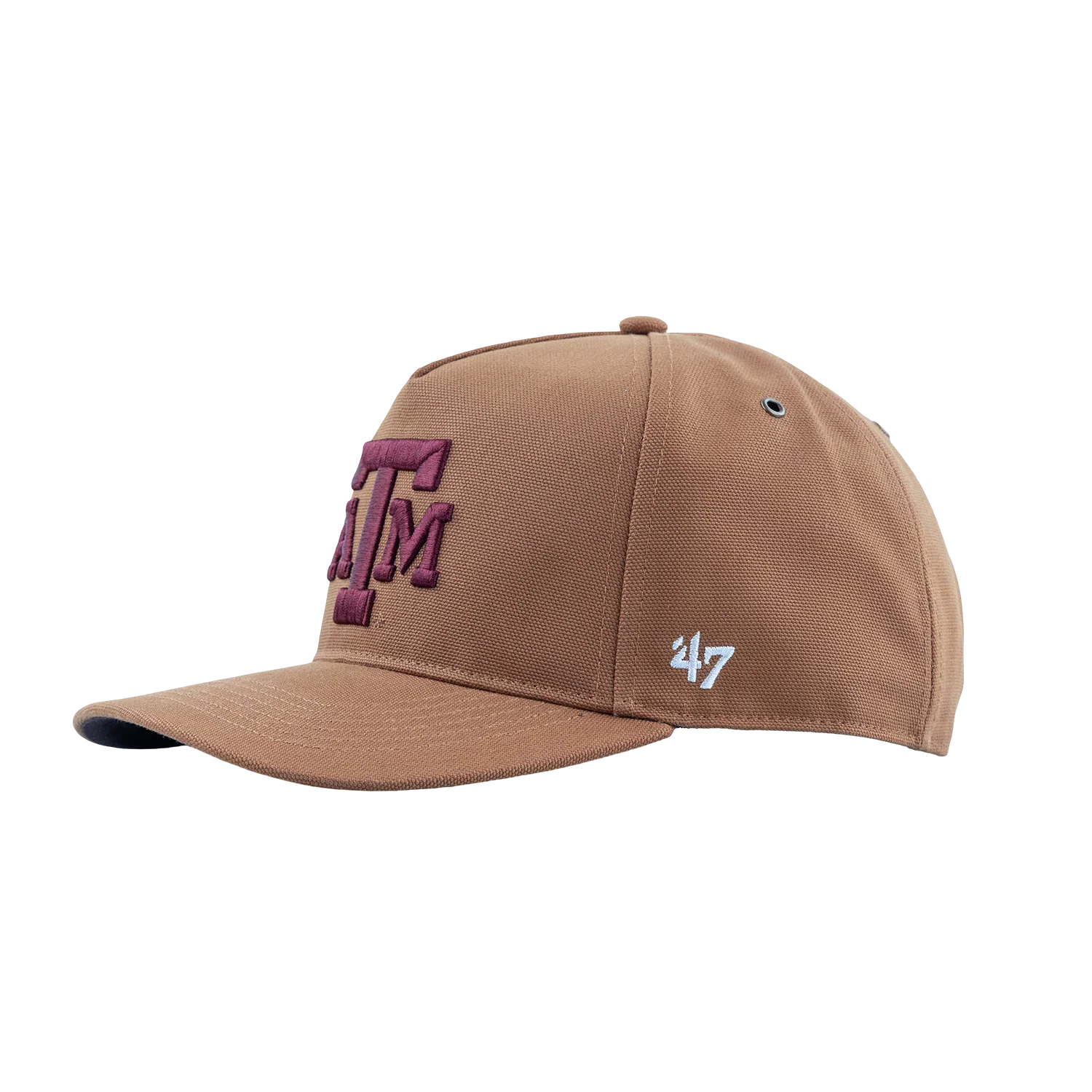 Texas A&M Carhartt 6 Panel Adjustable Hat - Brown - Image 7