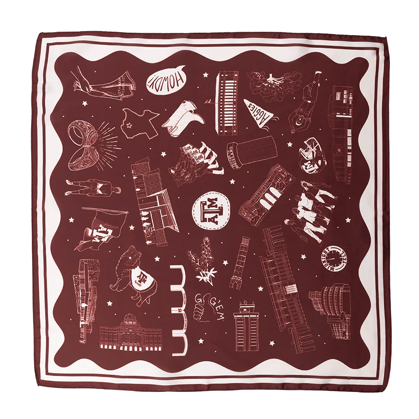 Texas A&M Collage Scarf