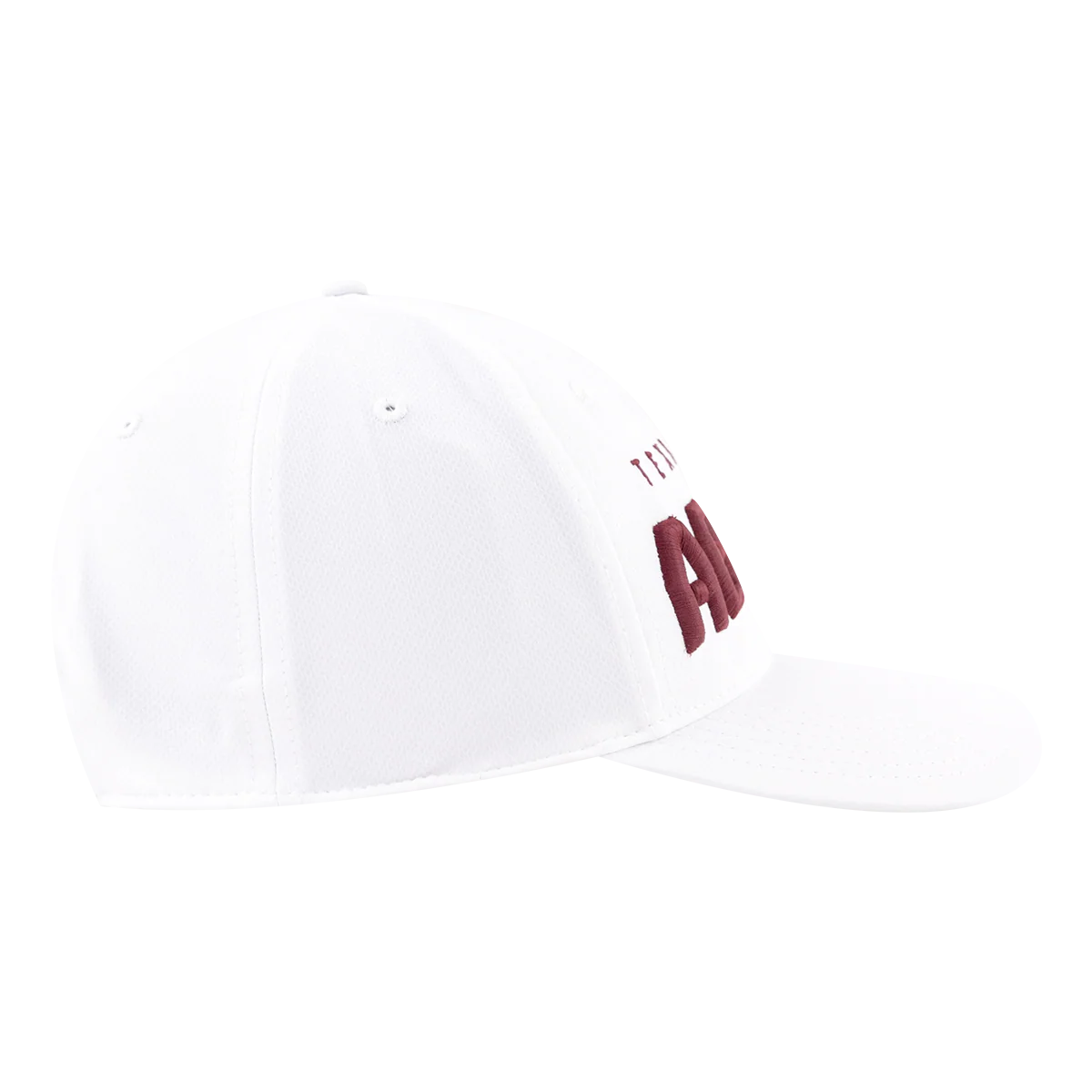 Texas A&M Collegiate Outfitters 5 Panel Performance Cap - White - Image 4