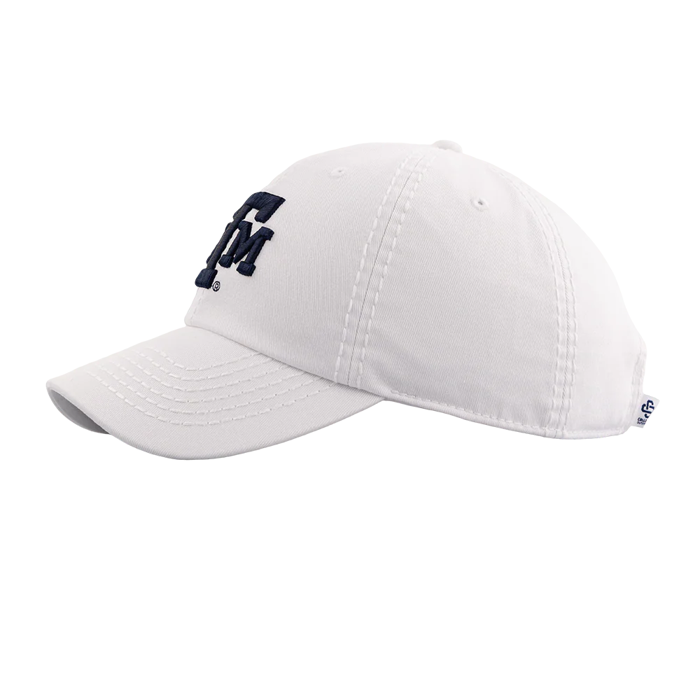 Texas A&M Collegiate Outfitters 6 Panel Adjustable Hat - White - Image 8