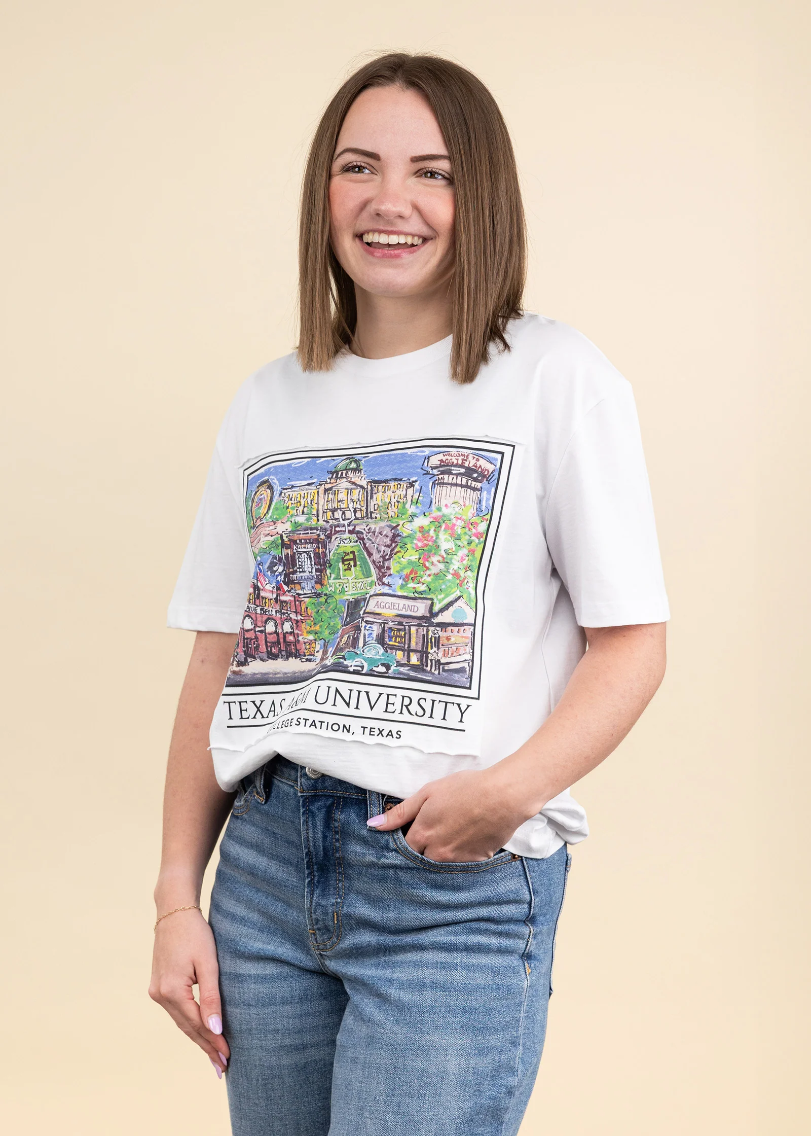 Texas A&M Collegiate Outfitters Aggieland Portrait Patch Tee - Image 2
