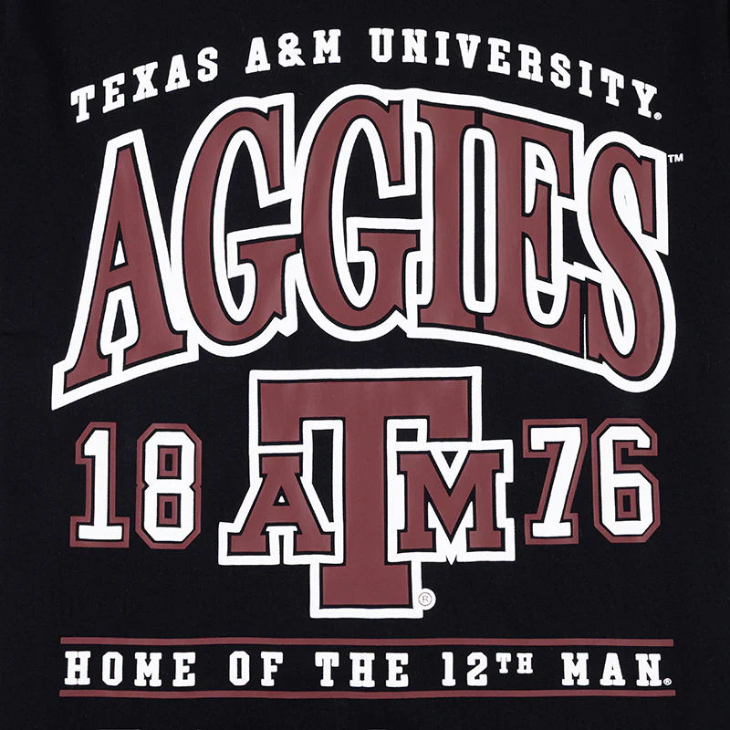 Texas A&M Collegiate Outfitters Aggies Oversized Puff T-Shirt - Image 3