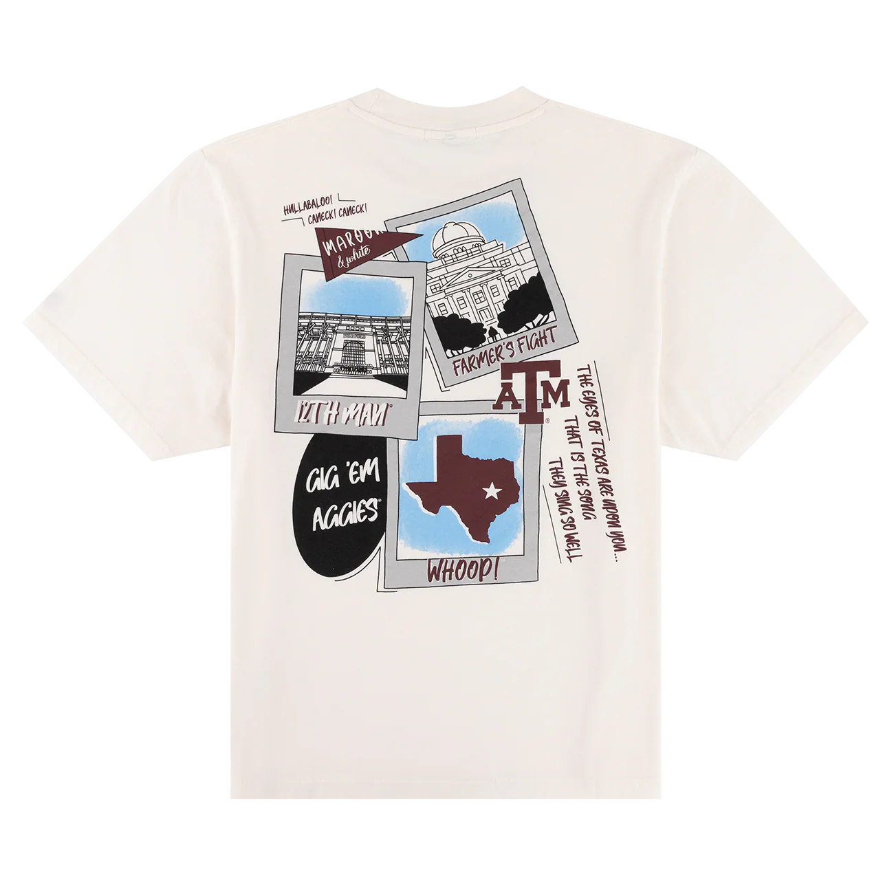 Texas A&M Collegiate Outfitters Aggies Polaroid T-Shirt