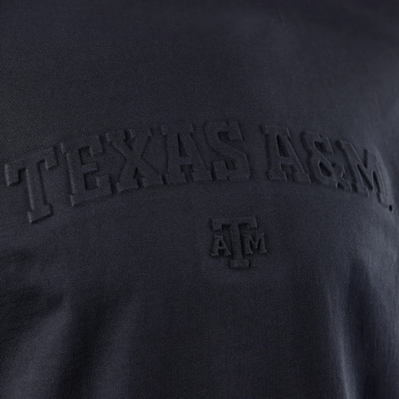Texas A&M Collegiate Outfitters Arch Black on Black Tee - Image 2