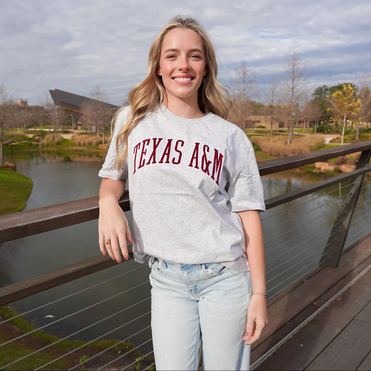 Texas A&M Collegiate Outfitters Arch Fabric T-Shirt - Image 2
