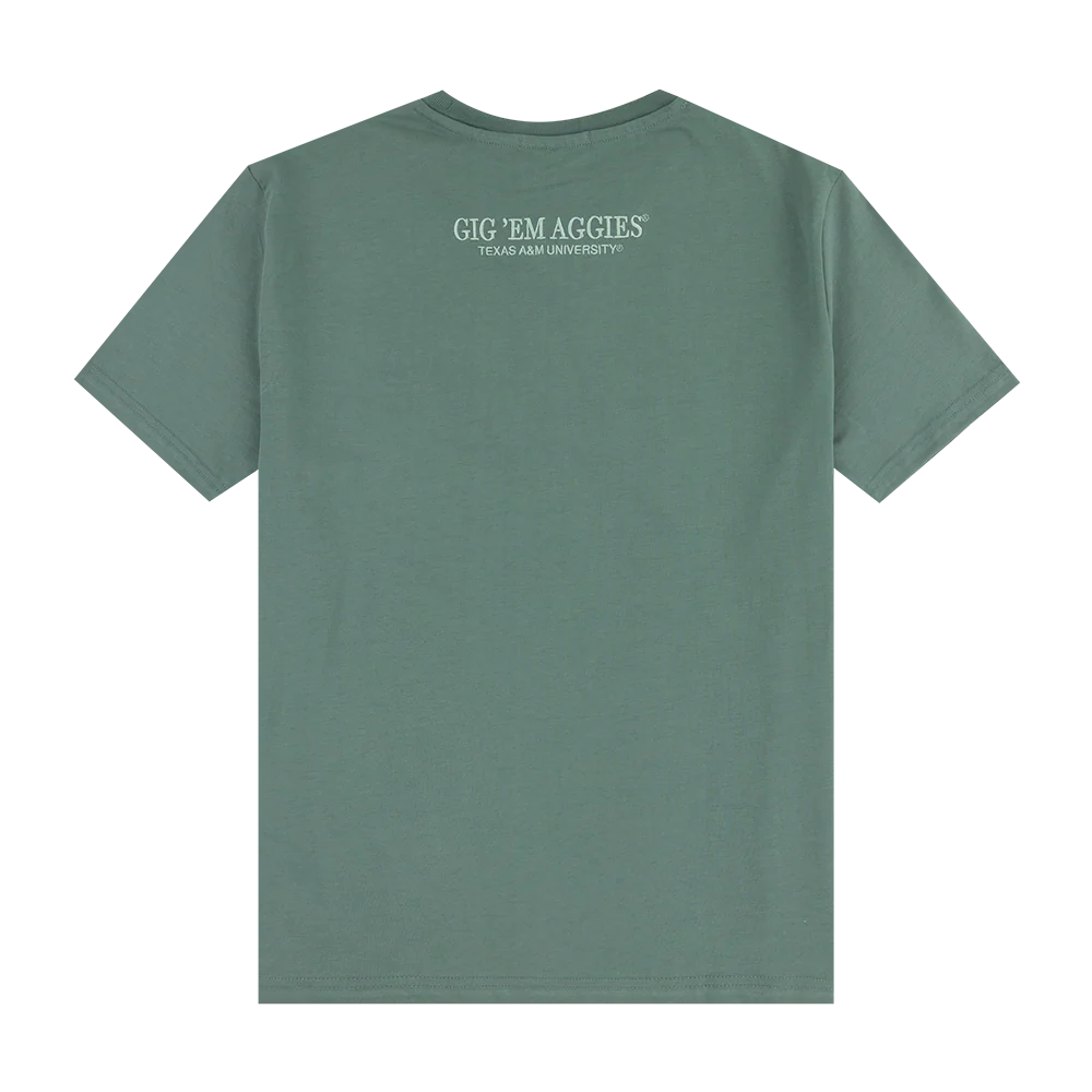 Texas A&M Collegiate Outfitters Bar T-Shirt - Green - Image 2