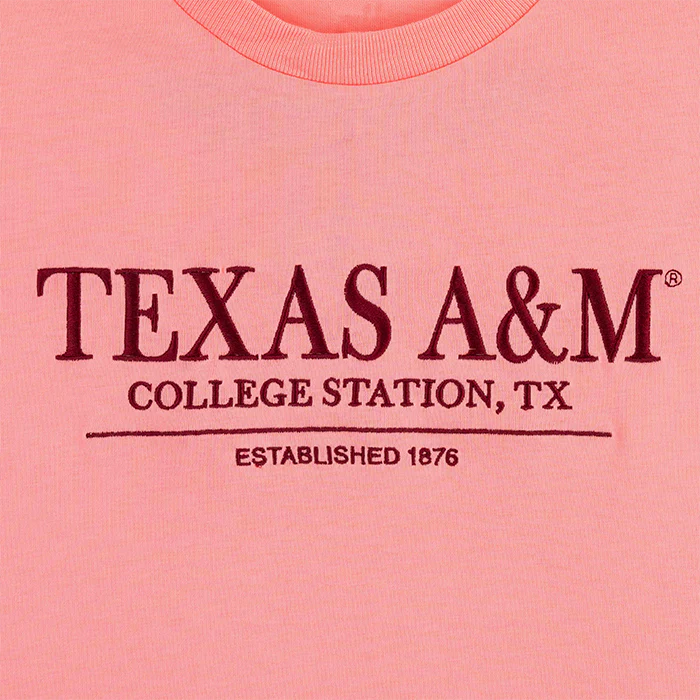 Texas A&M Collegiate Outfitters Bar T-Shirt - Pink - Image 3