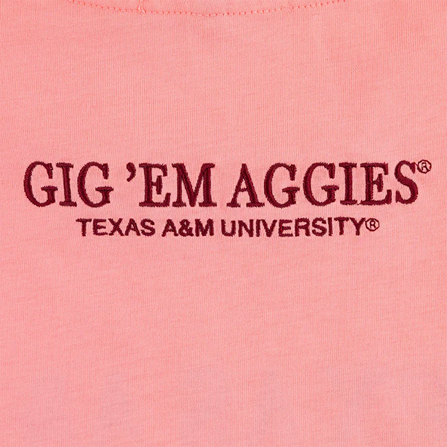 Texas A&M Collegiate Outfitters Bar T-Shirt - Pink - Image 5