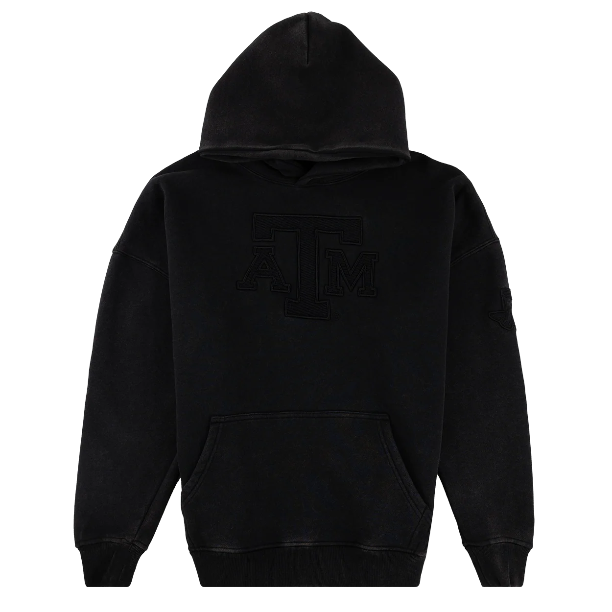Texas A&M Collegiate Outfitters Black on Black Embroidery Hoodie