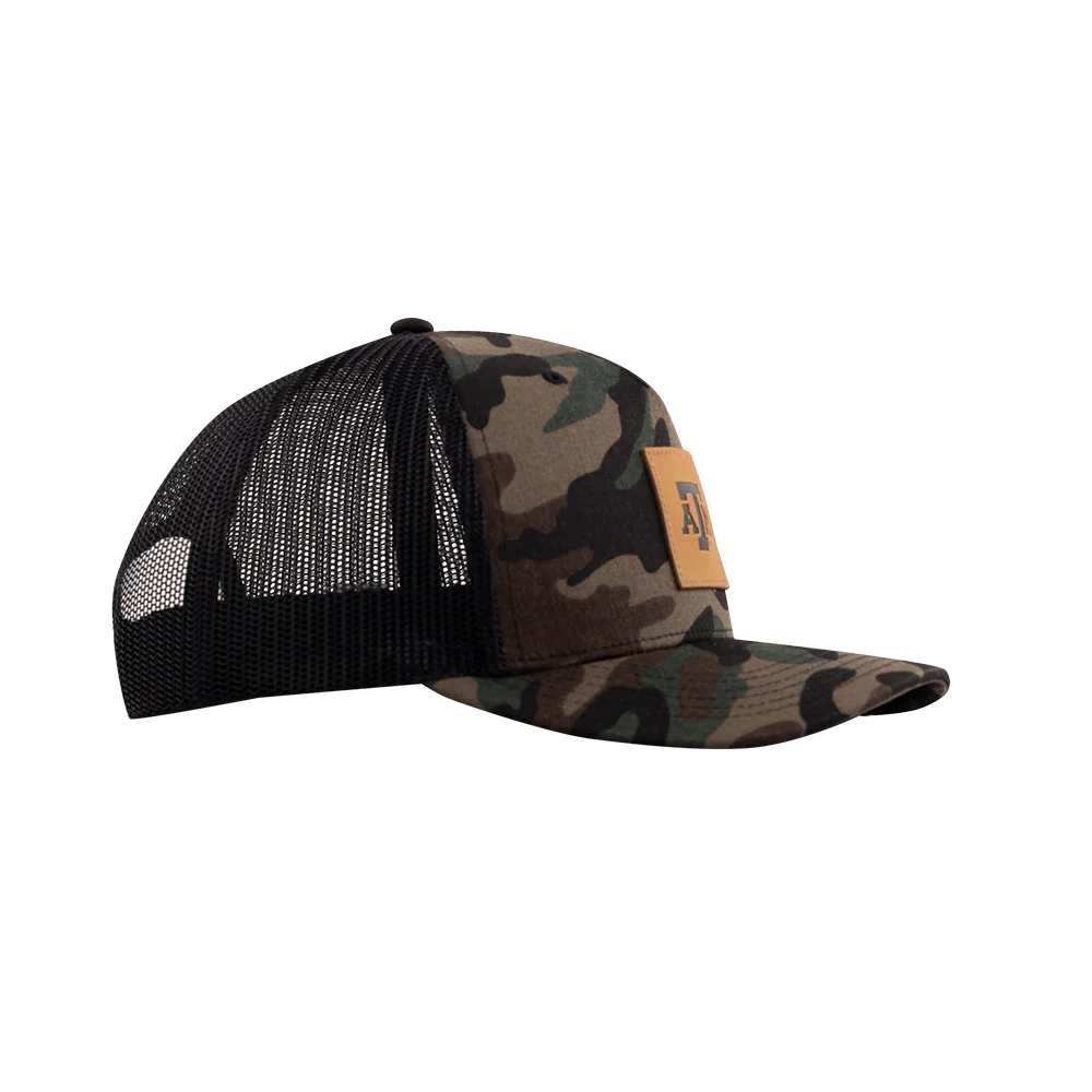 Texas A&M Collegiate Outfitters Camo Patch Trucker Hat - Image 30