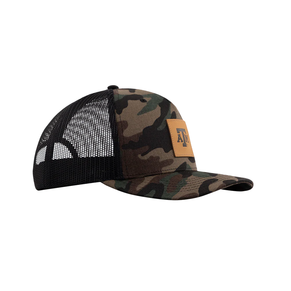Texas A&M Collegiate Outfitters Camo Patch Trucker Hat - Image 31