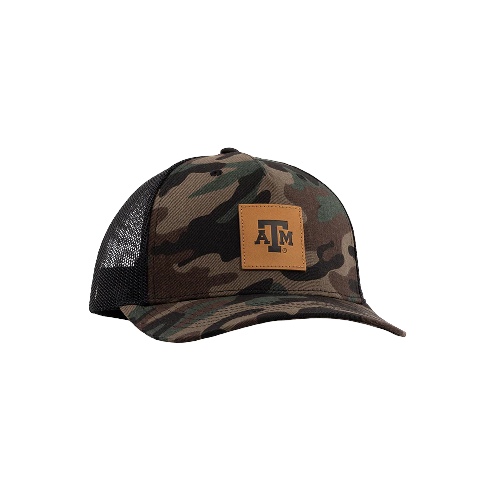 Texas A&M Collegiate Outfitters Camo Patch Trucker Hat - Image 35