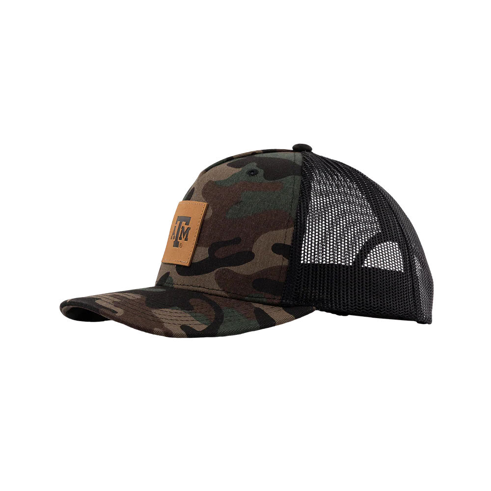 Texas A&M Collegiate Outfitters Camo Patch Trucker Hat - Image 7