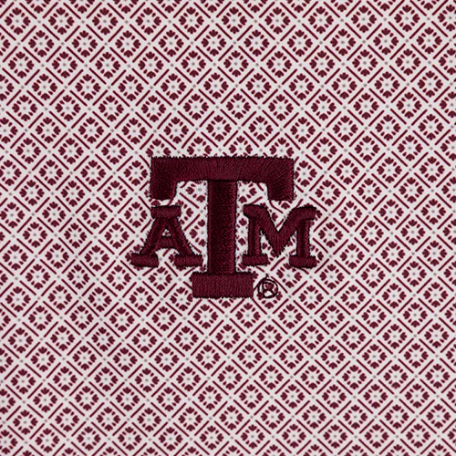Texas A&M Collegiate Outfitters Diamond Pattern Polo - Image 4