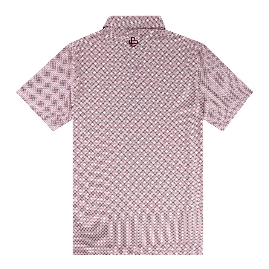 Texas A&M Collegiate Outfitters Diamond Pattern Polo - Image 5