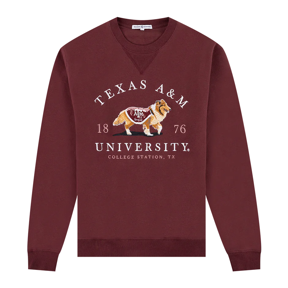 Texas A&M Collegiate Outfitters Full Embroidery Reveille Sweatshirt