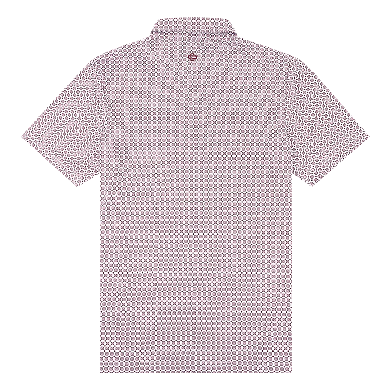 Texas A&M Collegiate Outfitters Geo Block Print Polo - Image 3
