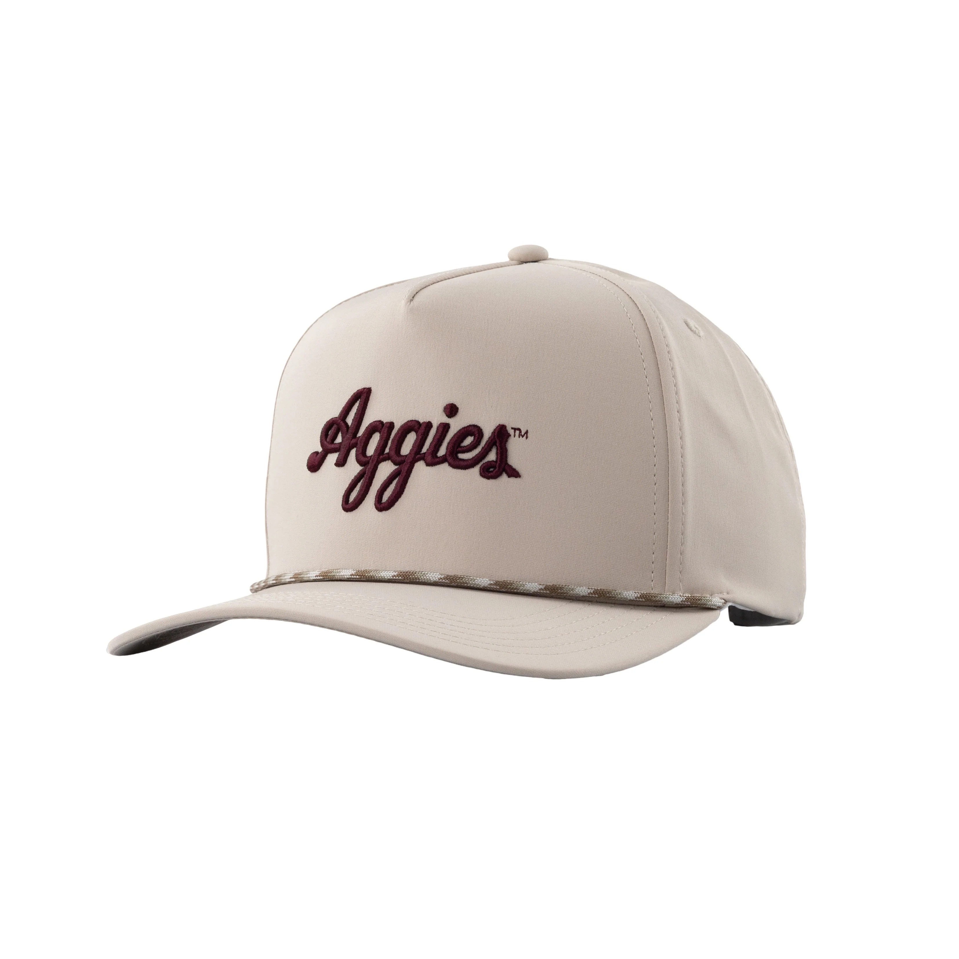 Khaki Script Aggies Hat