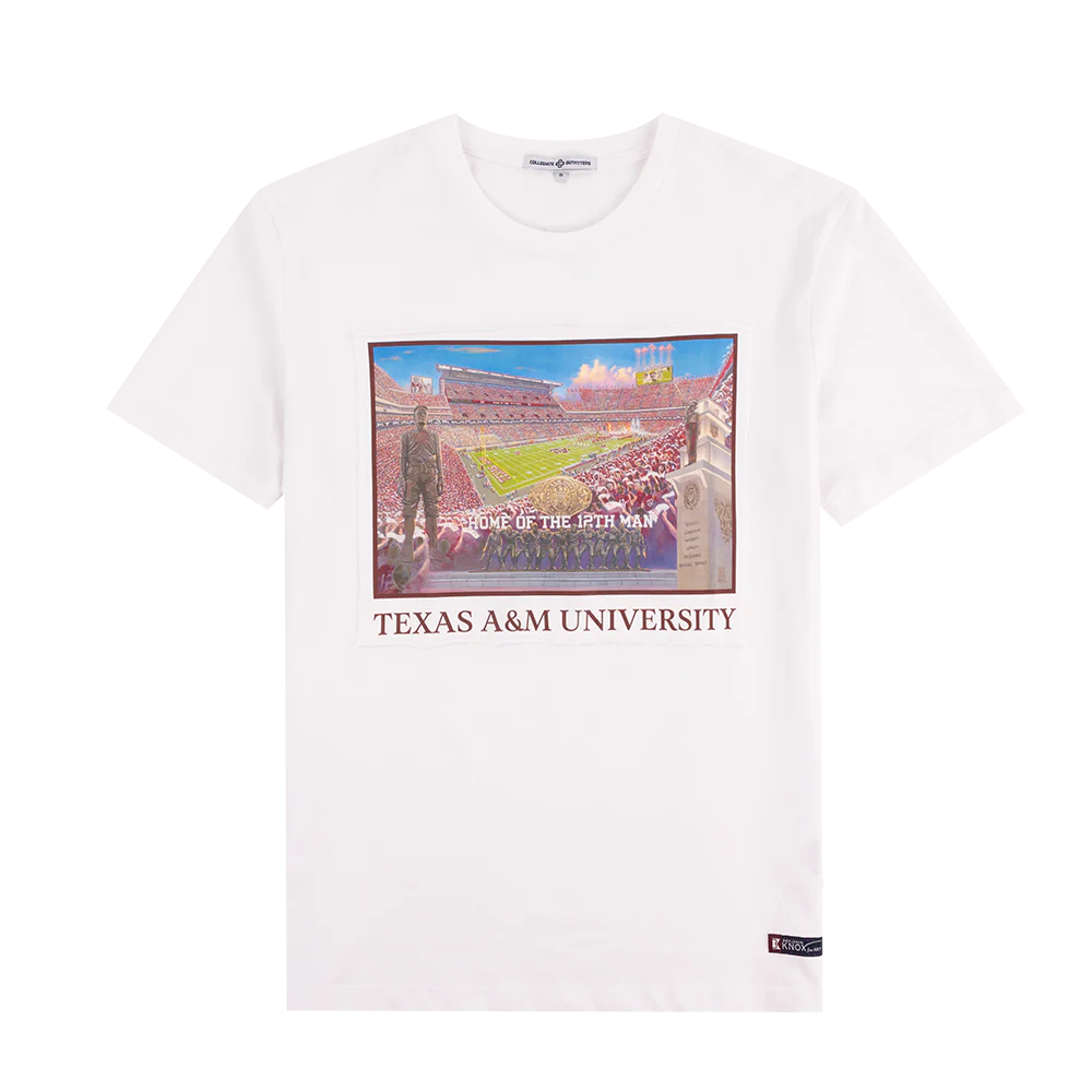 Texas A&M Collegiate Outfitters Kyle Field Painting T-Shirt - White