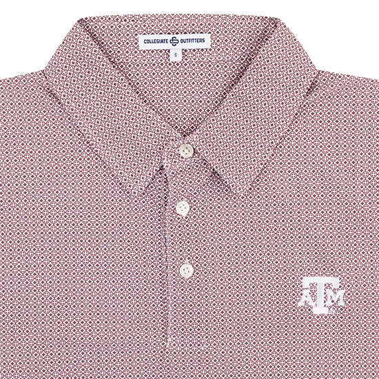 Texas A&M Collegiate Outfitters Maroon Mosaic Tile Polo - Image 4